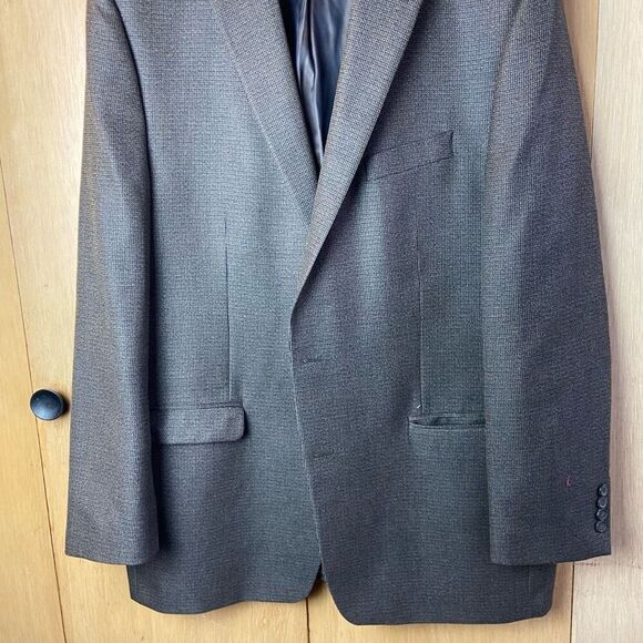 Lauren Ralph Lauren Gray Textured Tweed Blazer Jacket Men’s 46L – 2 Button - Picture 11 of 13